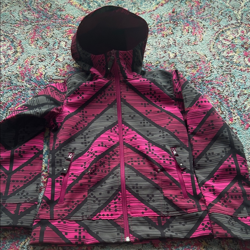 Columbia Pink and Black Kids Jacket